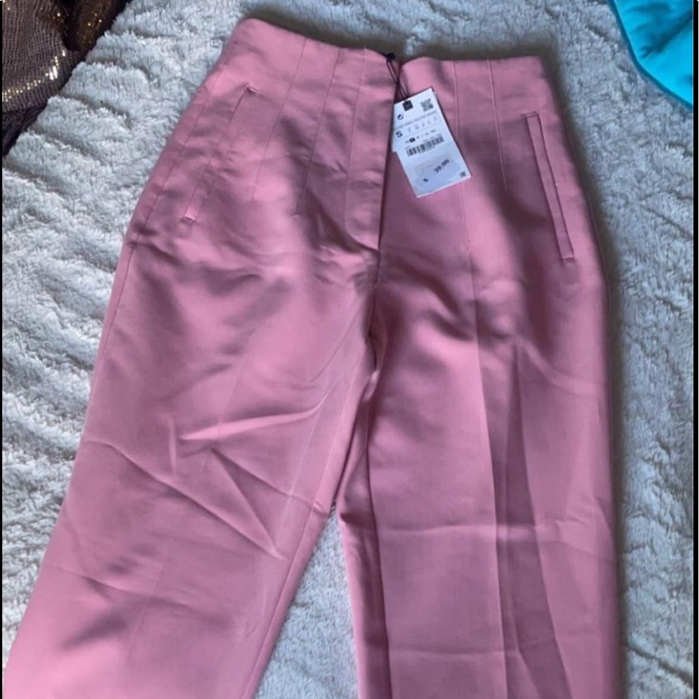 Zara pink trousers
